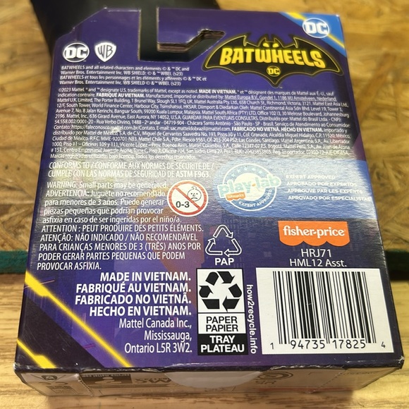 FISHER PRICE DC BATWHEELS BATCAST METAL 1:55 scale. - Picture 3 of 3